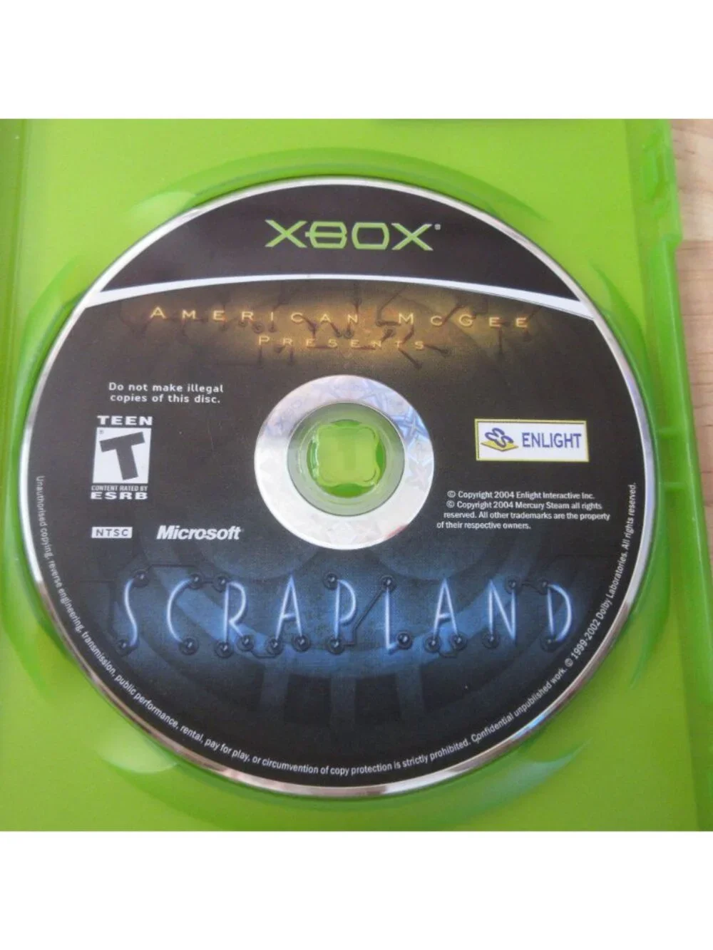American McGee Presents Scrapland; CIB (Microsoft Xbox, 2005) with Manual